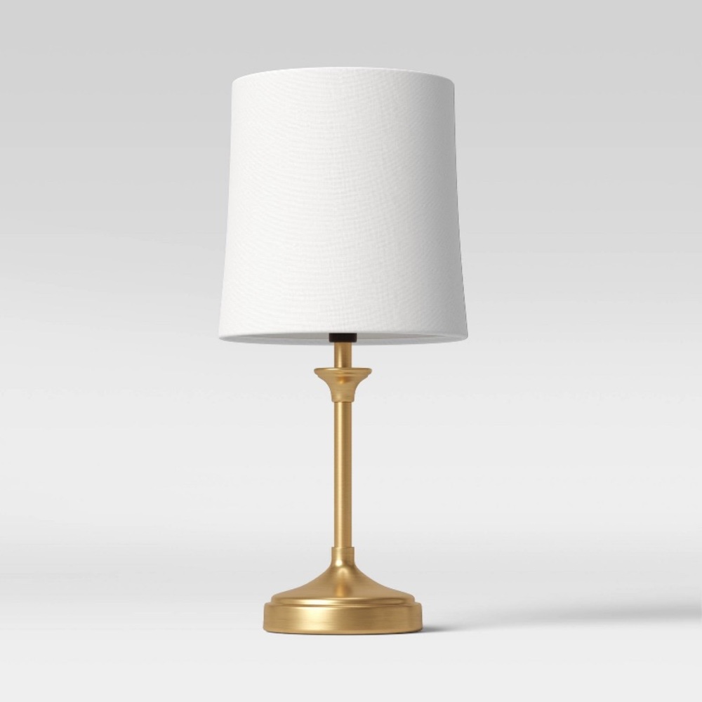 Brass stick lamp set of 2